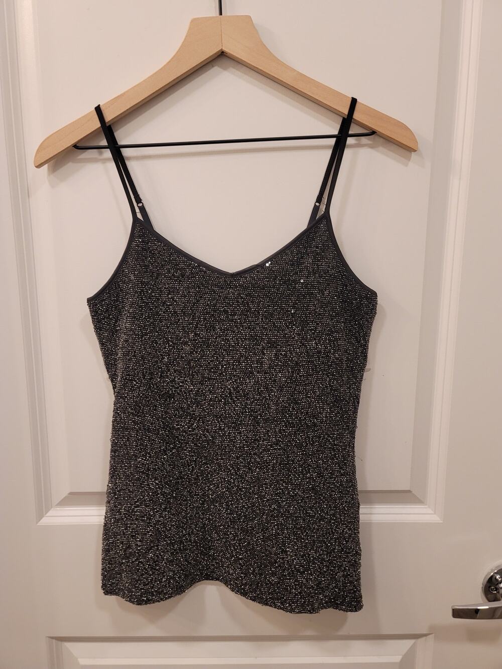 Express Black Sequin Tank